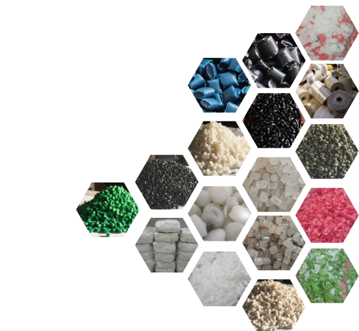 recycled LDPE and PP granules